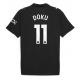 Manchester City Jeremy Doku #11 Replike Gostujuci Dres 2025-26 Kratak Rukav
